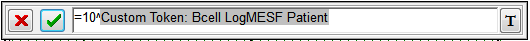 Figure T27.25 Formula for Converting Log MESF Values to Linear MESF Values