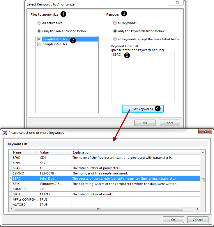 Figure 16 - The Keywords Anonymizer