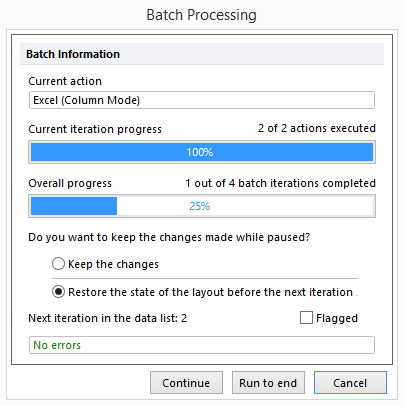 Figure T29.51 Status of the batch process (currently in progress) Figure T29.51 Status of the batch process (currently in progress)
