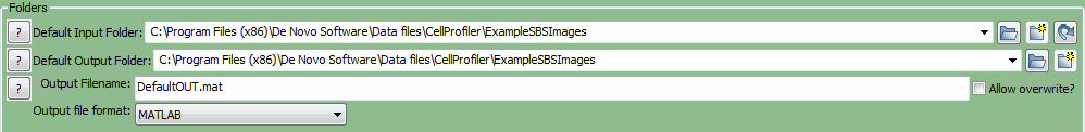 Figure T24.1 Set the Default Input and Output Folders to the Same Location Figure T24.1 Set the Default Input and Output Folders to the Same Location