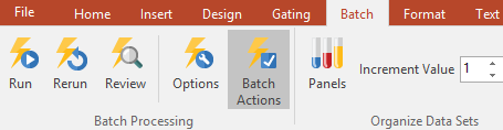 Figure 29.<%C++%> - Opening Batch Actions Figure 29.<%C++%> - Opening Batch Actions