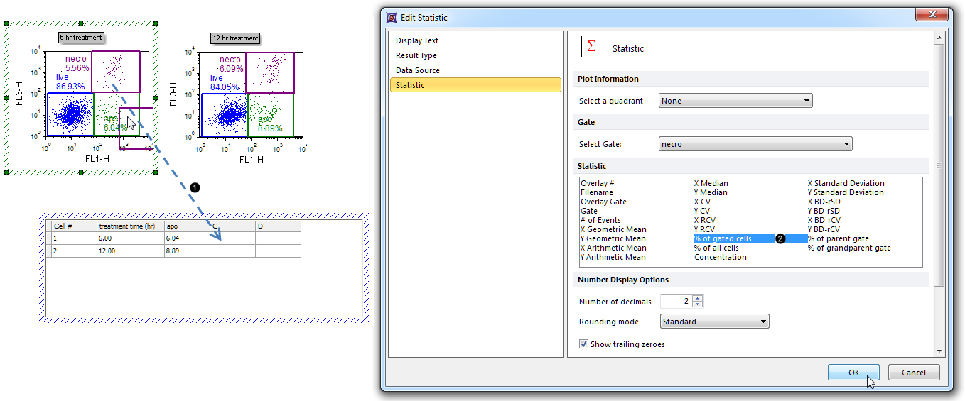 Figure 46. Entering the first member of an additional dataset into an empty column in the Custom Data Grid. Figure 46. Entering the first member of an additional dataset into an empty column in the Custom Data Grid.
