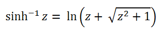 Figure 9. 33 - The formula for converting to Archsinh scaling.