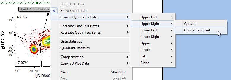 Fig. T29.15  Converting and linking the upper right quadrant to a gate