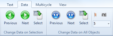 Change Data section of the Data tab