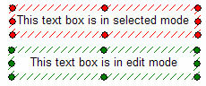 Figure 4.30  Selected and Edit Modes