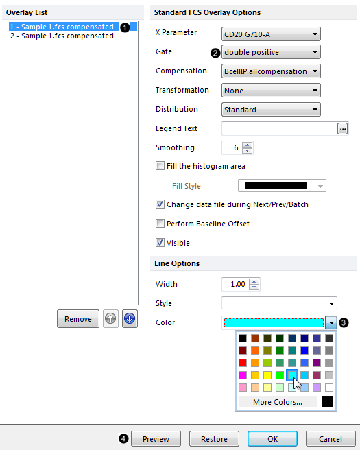 Figure T29.22  Formatting histogram overlays, continued