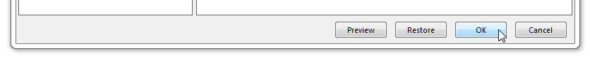 Figure T29.25  Clicking OK to accept the formatting changes.