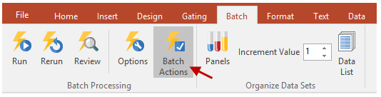 Figure T9.41  Selecting the Batch Actions command