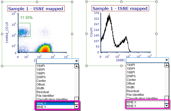 Figure 9.148 tSNE parameters can be accesses as standard parameters.