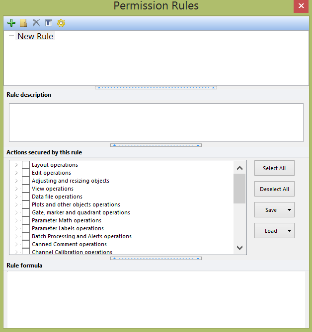 Figure 10.18 - The Permission Rules navigator.