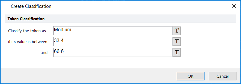 Figure T5.39C  Create Classification Dialog-"Medium" Token
