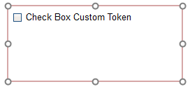 Figure 12.74 When the custom token display type is set to Check box, a check box will appear in the layout displaying the name of the custom token. 