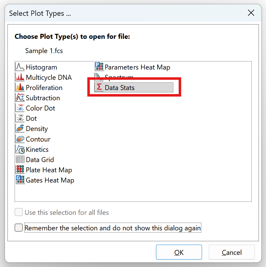 Figure 11.7 Inserting a Data Stats table via drag and drop Figure 11.7 Inserting a Data Stats table via drag and drop
