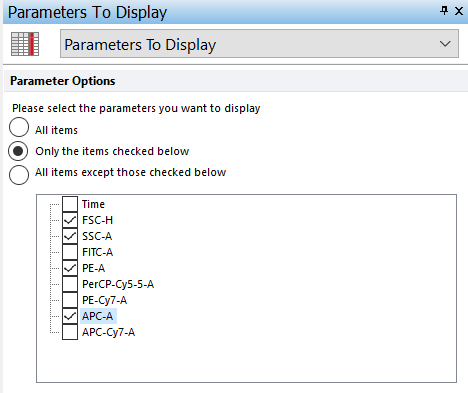 Figure 5.177 Formatting parameters to display in a Data Grid