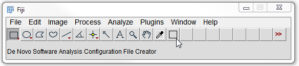Figure T27.6   ImageJ Toolbar with the DNSAnalysisCreator.ijm Macro Installed